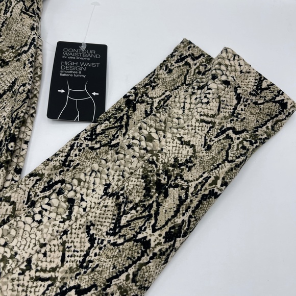 Inc Womens Snakeskin Leggings Shaping High Rise - Picture 3 of 7